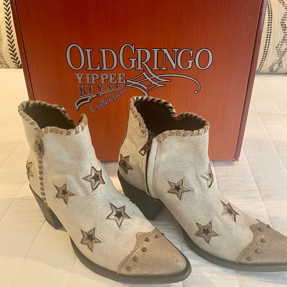 Old Gringo Leather Glamis Booties Size 10 (Worn once)
